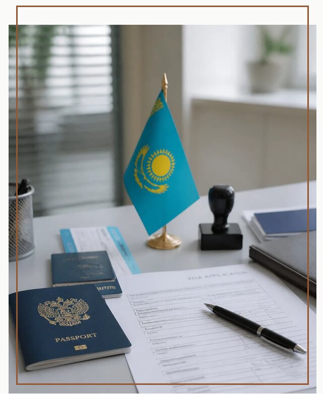 Оформление визы в Казахстан для поездки и работы в Осинниках