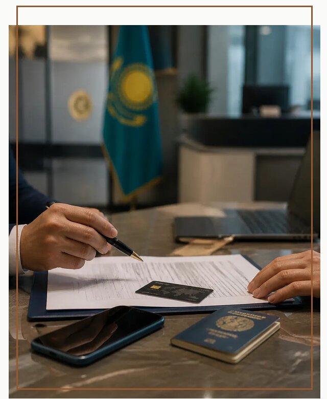 Открытие счета и банковской карты в Казахстане в Осинниках